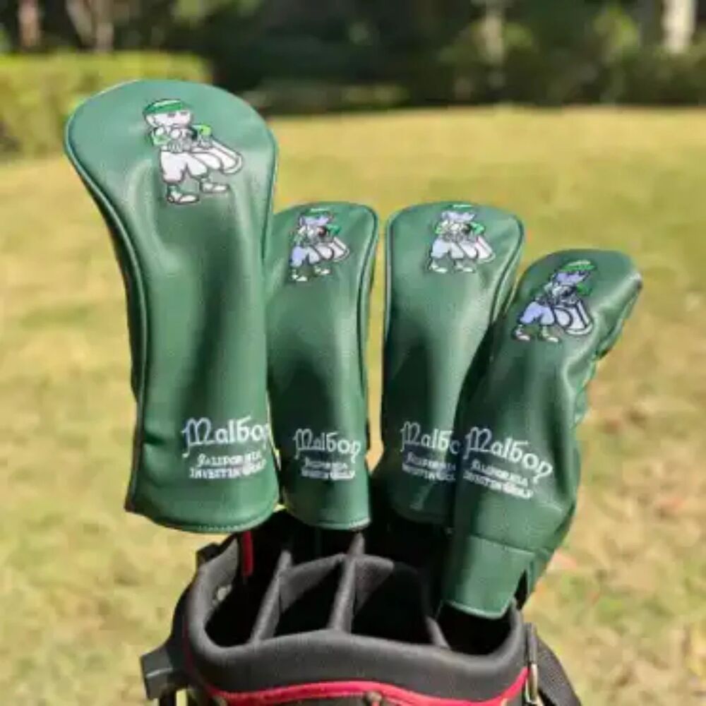 Malbon Golf Club Headcovers Fisherman Hat Green ,Wood Driver Hybrid Putter